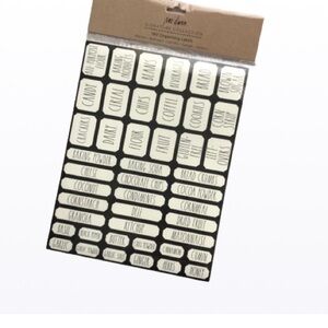 Rae Dunn Signature Collection 180 Organizing Labels Ivory